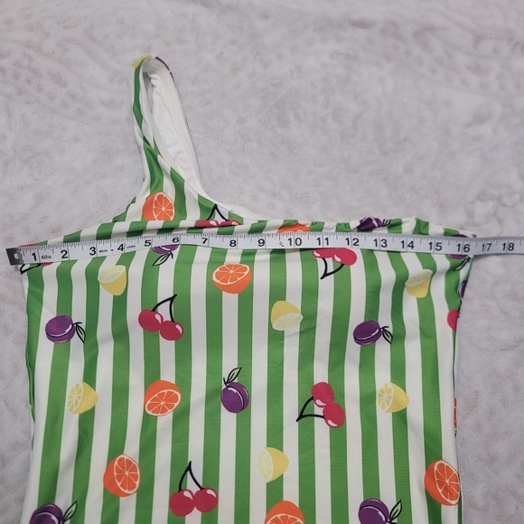 Modcloth The Lola One piece retro swimsuit Women's Size L Fruit Print NWOT - Picture 12 of 16